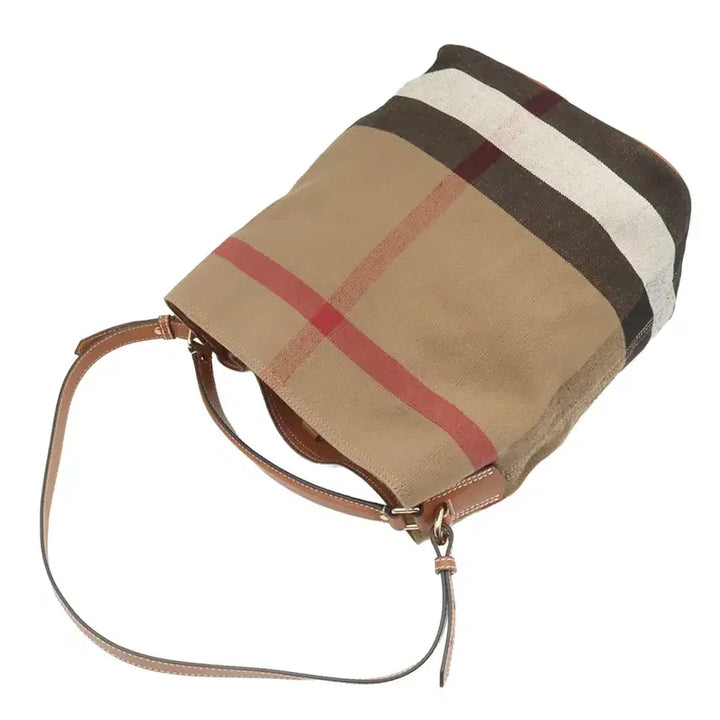 [BUNJANG] Burberry Ashby Hobo 2WAY Bag / 버버리 새들 브라운 레더 체크 애쉬비 빈 미듐 호보2WAY 3945742