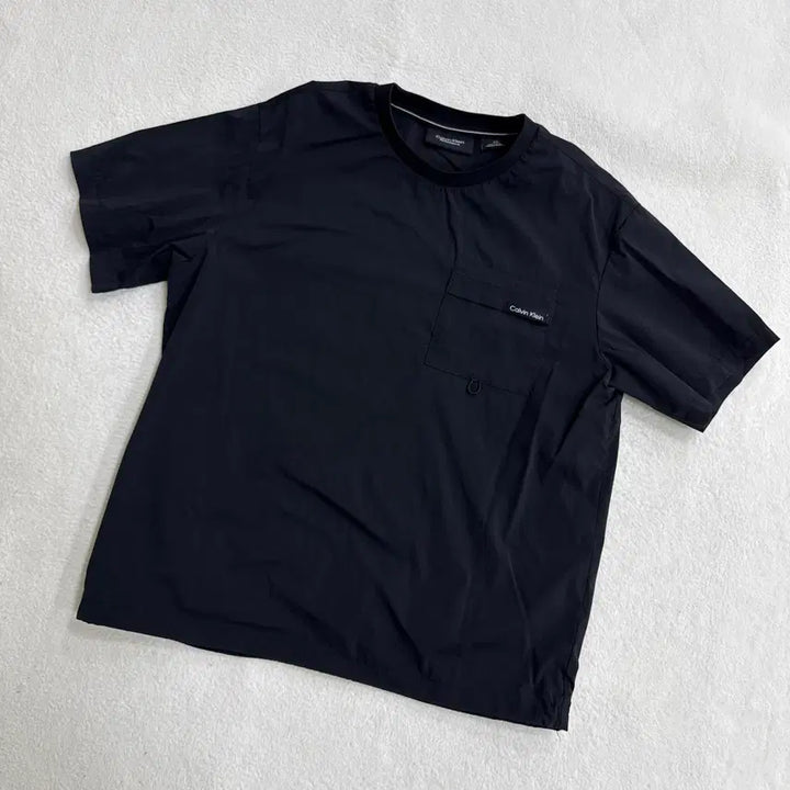 [BUNJANG] Calvin Klein Woven Pocket T-Shirt / S 켈빈클라인 우븐 포켓 반팔 티셔츠 0414T