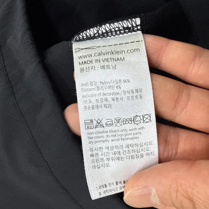 [BUNJANG] Calvin Klein Woven Pocket T-Shirt / S 켈빈클라인 우븐 포켓 반팔 티셔츠 0414T