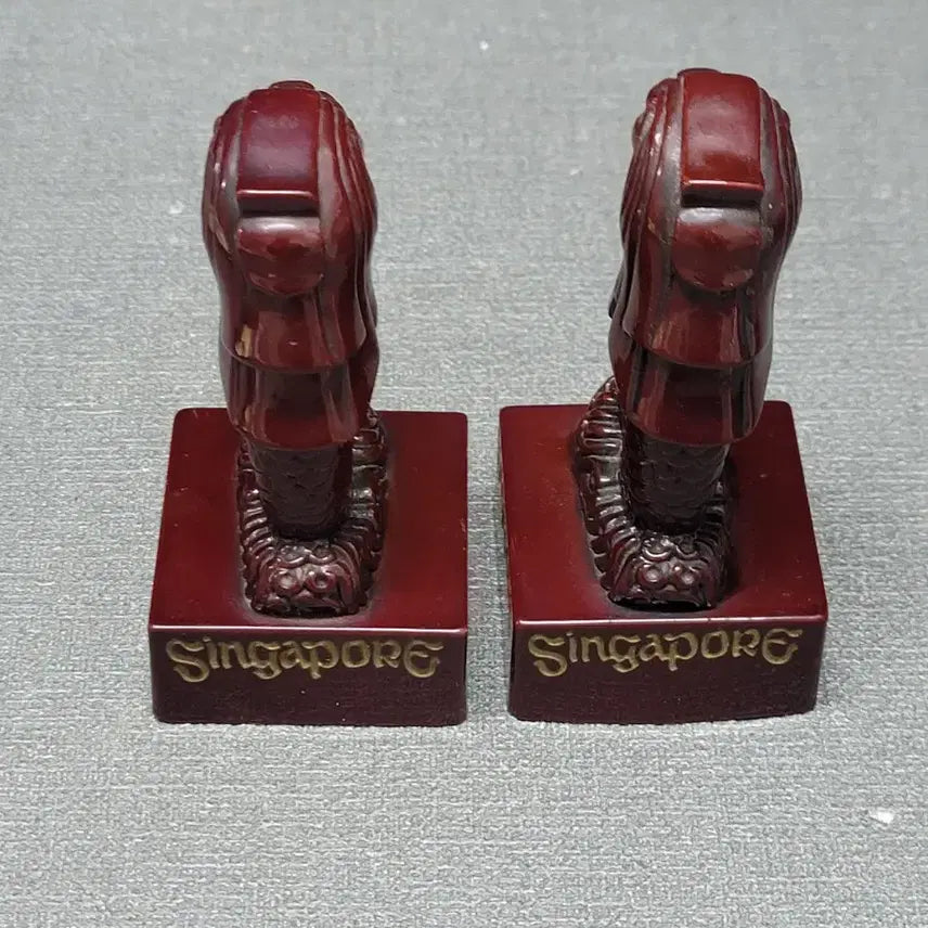 [BUNJANG] Singapore Merlion Statue Set / 싱가포르 머라이언 조각상 2점