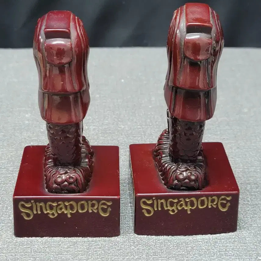 [BUNJANG] Singapore Merlion Statue Set / 싱가포르 머라이언 조각상 2점