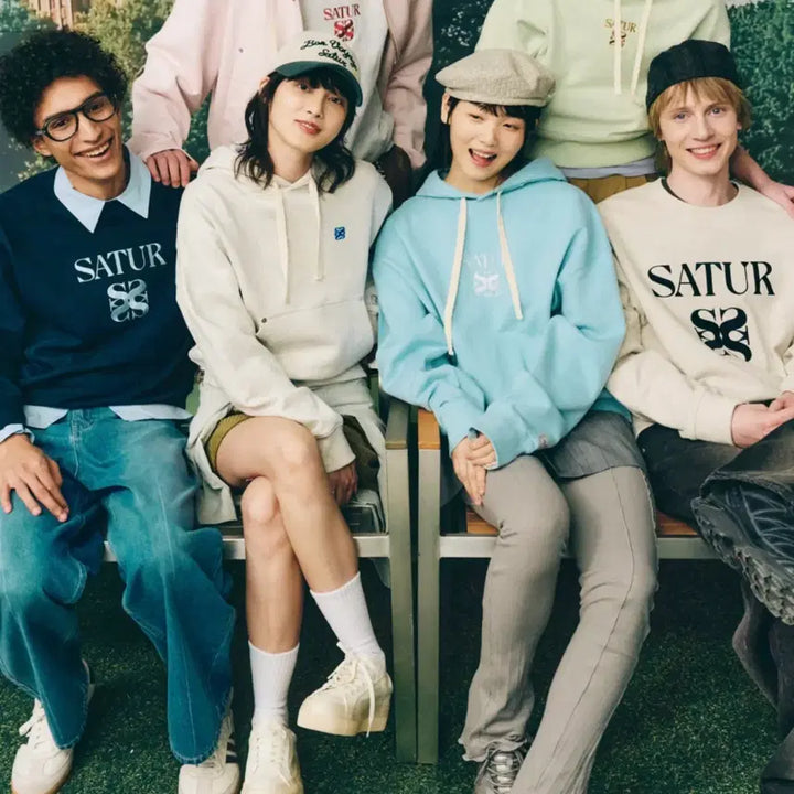 [BUNJANG] Setter Apero Pocket Crop Hoodie Blue / 세터 (W) 아페로 포켓 크롭 후드 티셔츠 블루