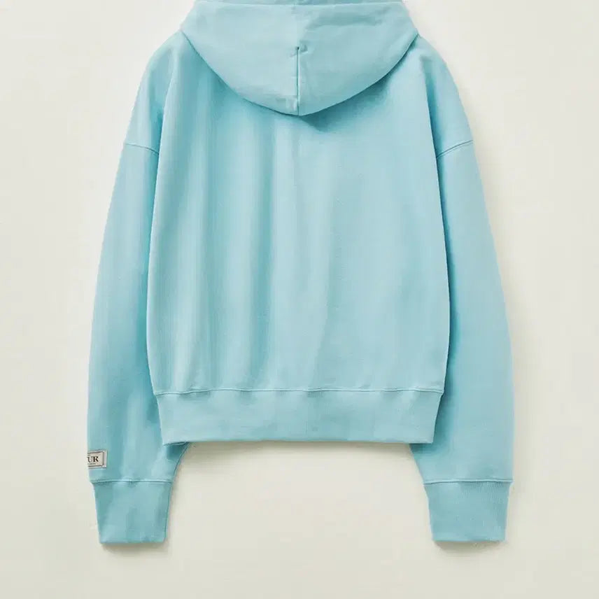 [BUNJANG] Setter Apero Pocket Crop Hoodie Blue / 세터 (W) 아페로 포켓 크롭 후드 티셔츠 블루