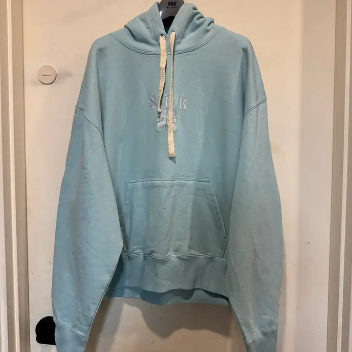 [BUNJANG] Setter Apero Pocket Crop Hoodie Blue / 세터 (W) 아페로 포켓 크롭 후드 티셔츠 블루