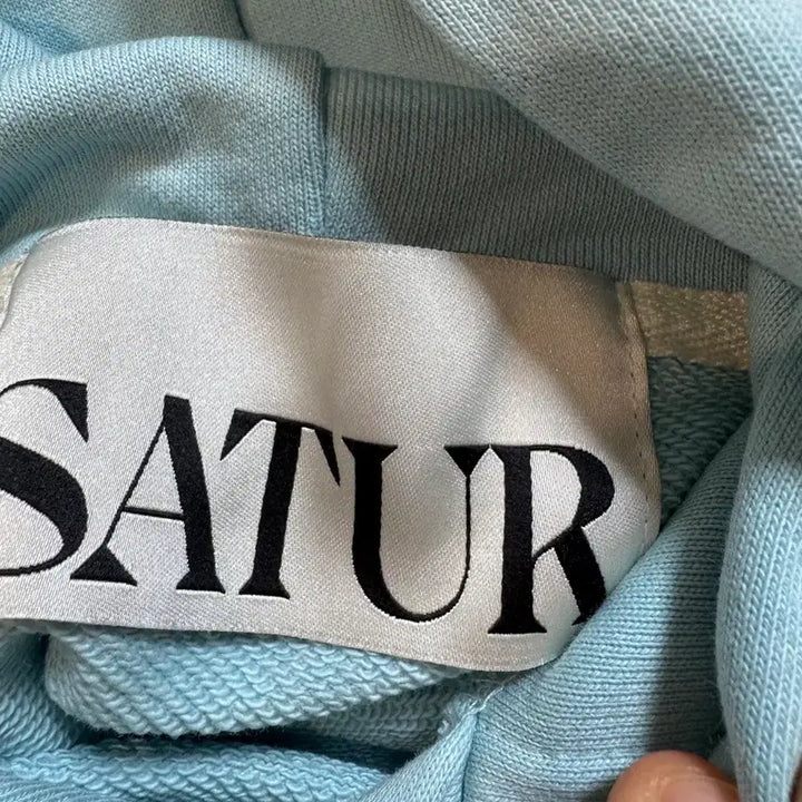 [BUNJANG] Setter Apero Pocket Crop Hoodie Blue / 세터 (W) 아페로 포켓 크롭 후드 티셔츠 블루