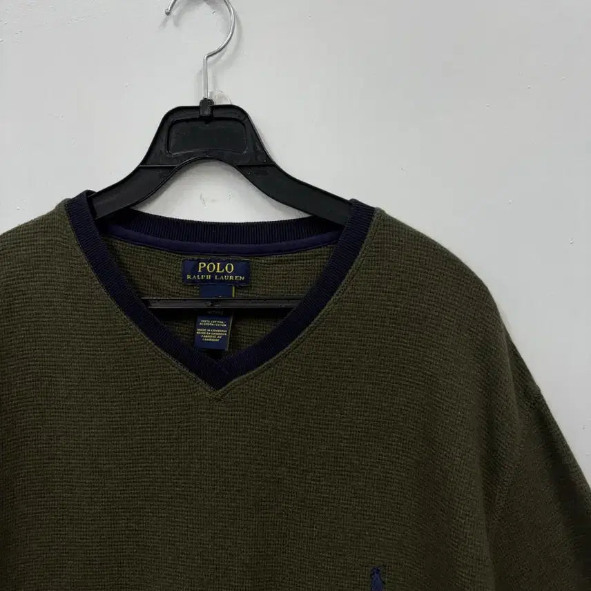[BUNJANG] Polo Ralph Lauren Waffle V-Neck T-Shirt XL / 폴로랄프로렌 와플 V넥 반팔티xl