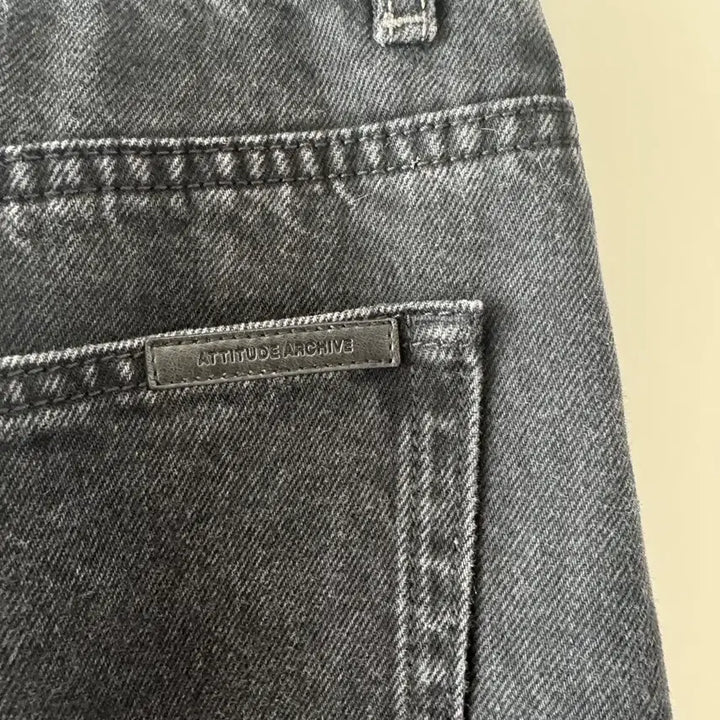[BUNJANG] System Black Denim Pants / 시스템 블랙 데님