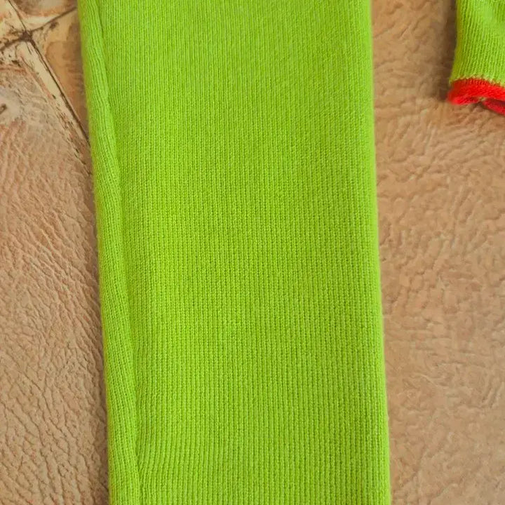 [BUNJANG] CIDER Lime Green Crop Cardigan / CIDER 라임색 크롭 가디건