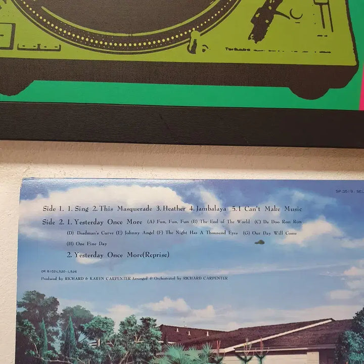 [SOLD OUT] 카펜터스 Now &amp; Then LP 1981 성음