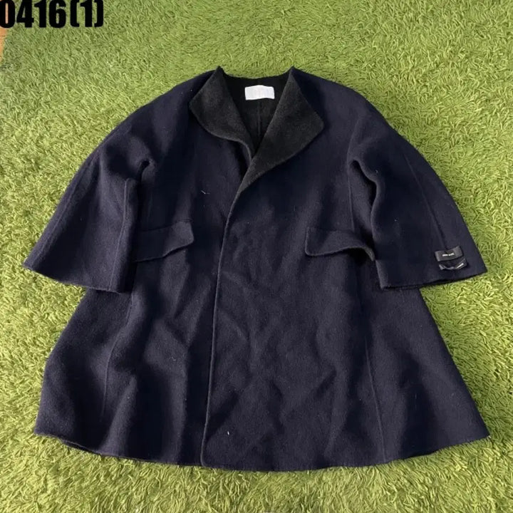 [BUNJANG] EnC Handmade Navy Coat - Size S / EnC 핸드메이드 코트 S
