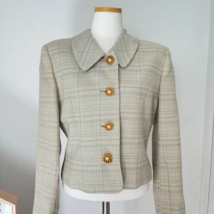 [BUNJANG] Vintage Check Jacket / 빈티지 모 체크 자켓