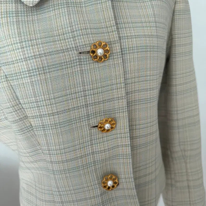 [BUNJANG] Vintage Check Jacket / 빈티지 모 체크 자켓