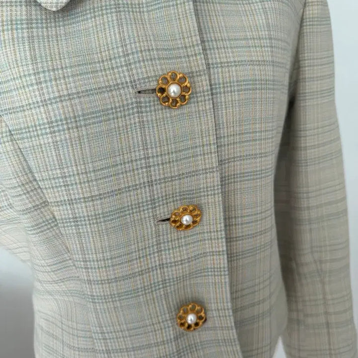 [BUNJANG] Vintage Check Jacket / 빈티지 모 체크 자켓