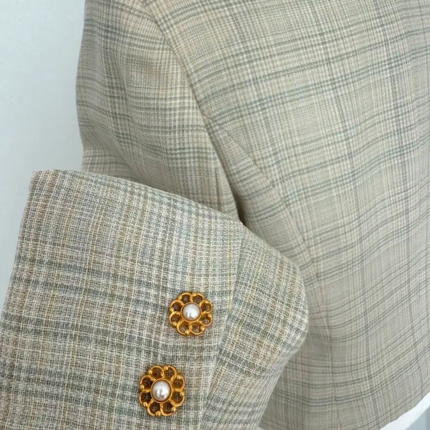 [BUNJANG] Vintage Check Jacket / 빈티지 모 체크 자켓