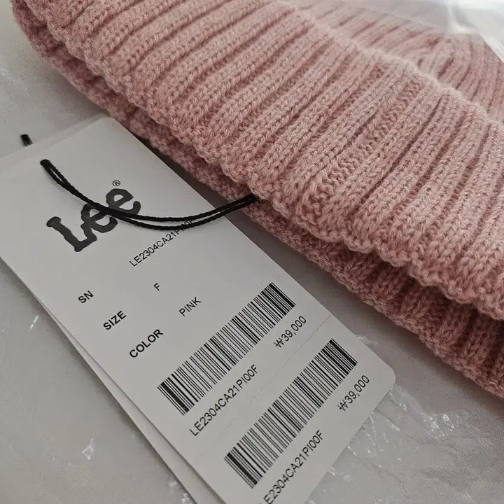 [BUNJANG] Lee Knit Short Beanie Pink / [새상품] Lee 리 니트 숏 비니 핑크