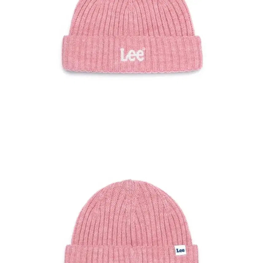 [BUNJANG] Lee Knit Short Beanie Pink / [새상품] Lee 리 니트 숏 비니 핑크