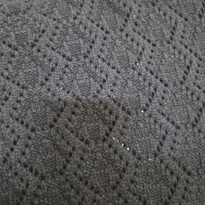 [BUNJANG] ABLE Zigzag Crop Knit Top / 에이블 지그재그 반팔 니트