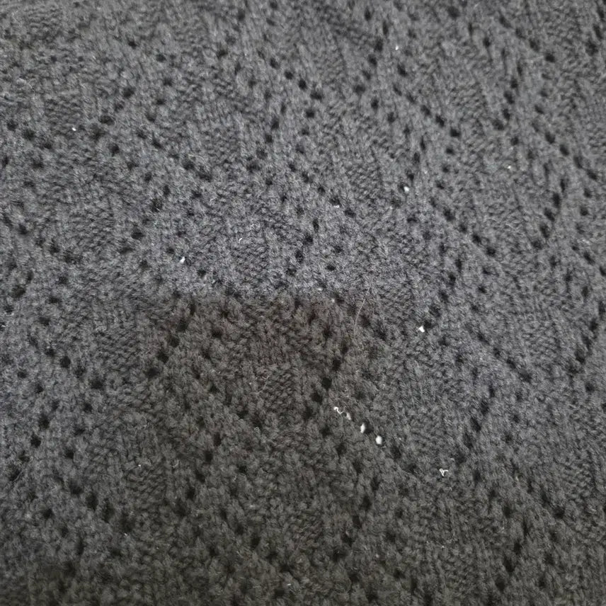 [BUNJANG] ABLE Zigzag Crop Knit Top / 에이블 지그재그 반팔 니트