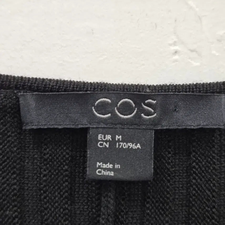 [BUNJANG] M COS Striped Knit Midi Dress Black / M COS 코스 니트 스트라이프 원피스 블랙