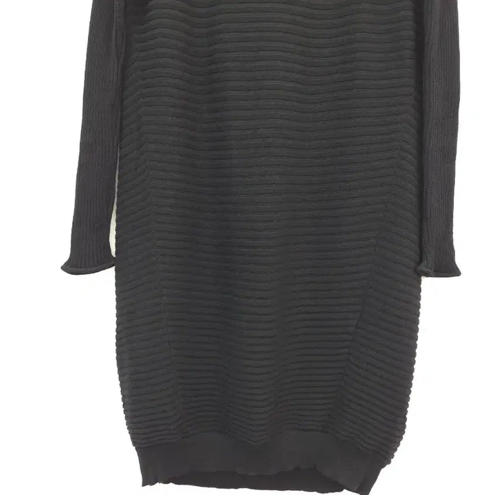 [BUNJANG] M COS Striped Knit Midi Dress Black / M COS 코스 니트 스트라이프 원피스 블랙