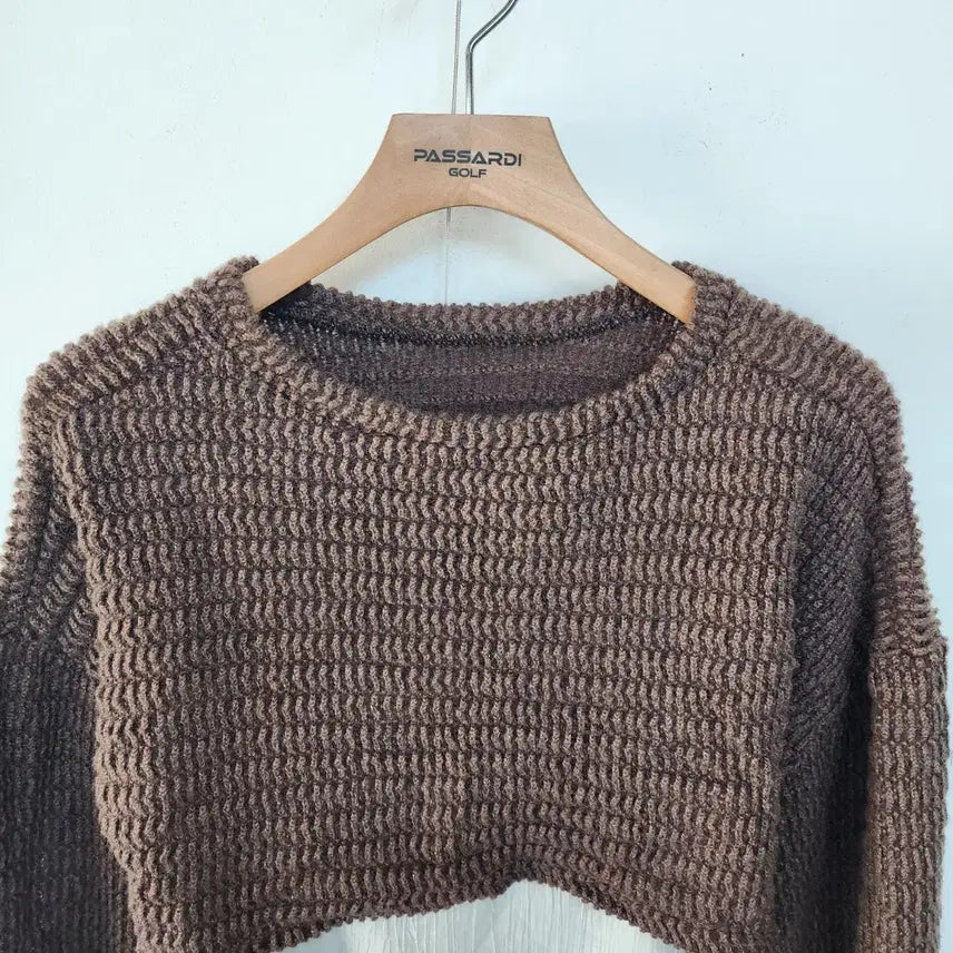 [BUNJANG] Cropped Knit Cardigan and Long Dress Set / 크롭 니트 가디건 롱 원피스