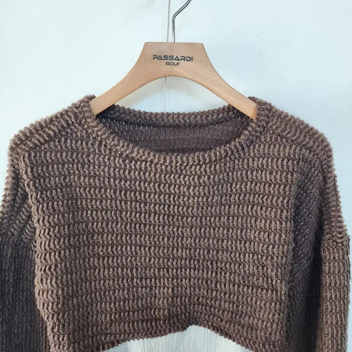 [BUNJANG] Cropped Knit Cardigan and Long Dress Set / 크롭 니트 가디건 롱 원피스