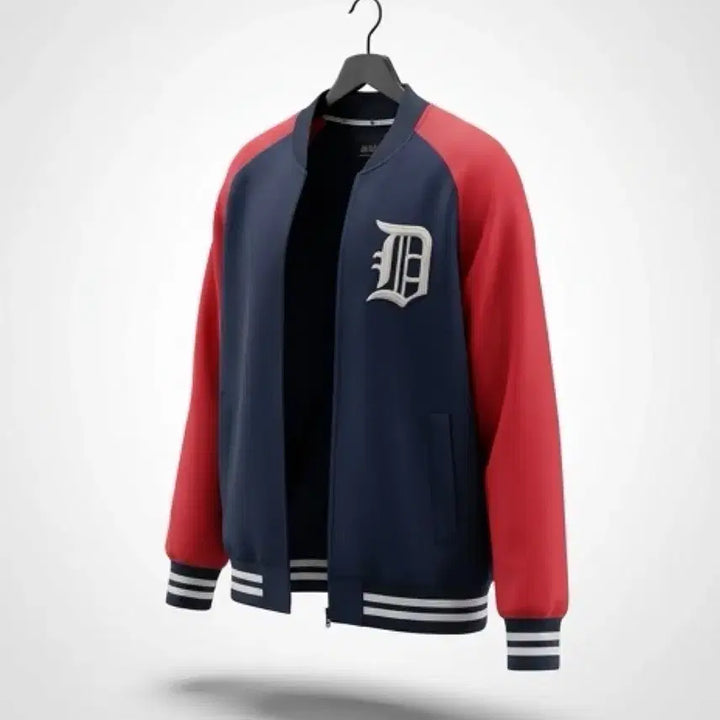 [BUNJANG] MLB Detroit Zip-up Baseball Jacket (Navy) - Men&