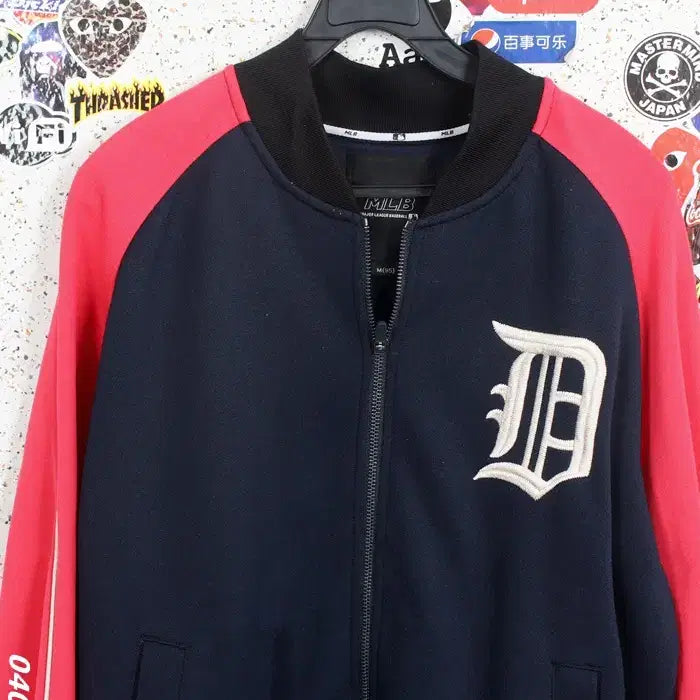 [BUNJANG] MLB Detroit Zip-up Baseball Jacket (Navy) - Men&