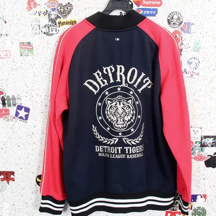 [BUNJANG] MLB Detroit Zip-up Baseball Jacket (Navy) - Men&