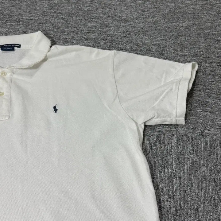 [SOLD OUT] 빈티지 폴로카라 반팔티 (White) | 스티치 커스텀제품