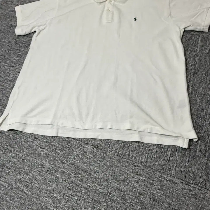 [SOLD OUT] 빈티지 폴로카라 반팔티 (White) | 스티치 커스텀제품