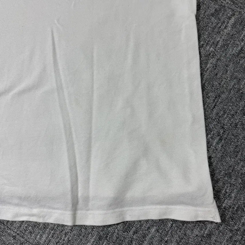 [SOLD OUT] 빈티지 폴로카라 반팔티 (White) | 스티치 커스텀제품