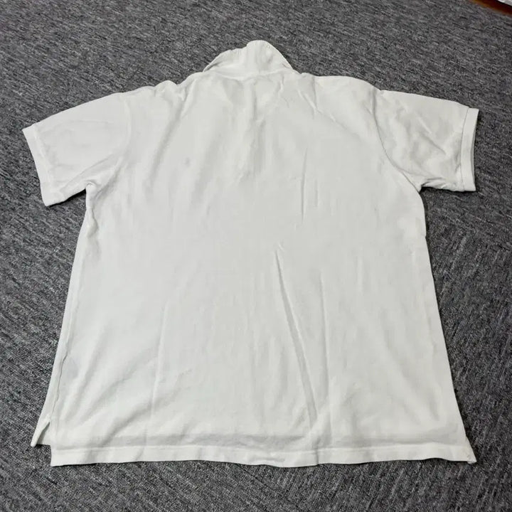 [SOLD OUT] 빈티지 폴로카라 반팔티 (White) | 스티치 커스텀제품