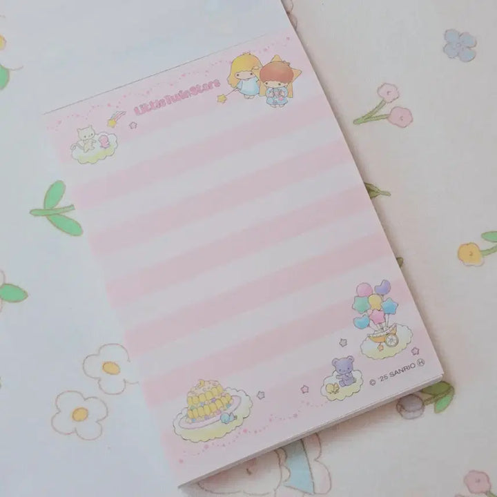 [BUNJANG] Sanrio Kiki &amp; Lala Little Twin Stars Mini Memo Pad / 일본정품)산리오 키키라라 리틀트윈스타 미니떡메 지류 다꾸