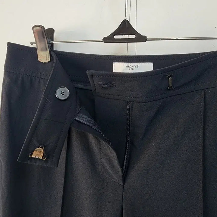 [BUNJANG] Object Black Bootcut Slacks / 오브제 검정 부츠컷 슬랙스