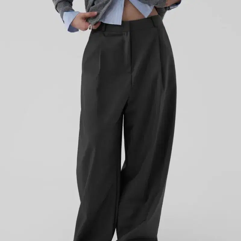 [BUNJANG] Autumn Wide Slacks / 어텀 와이드 슬랙스