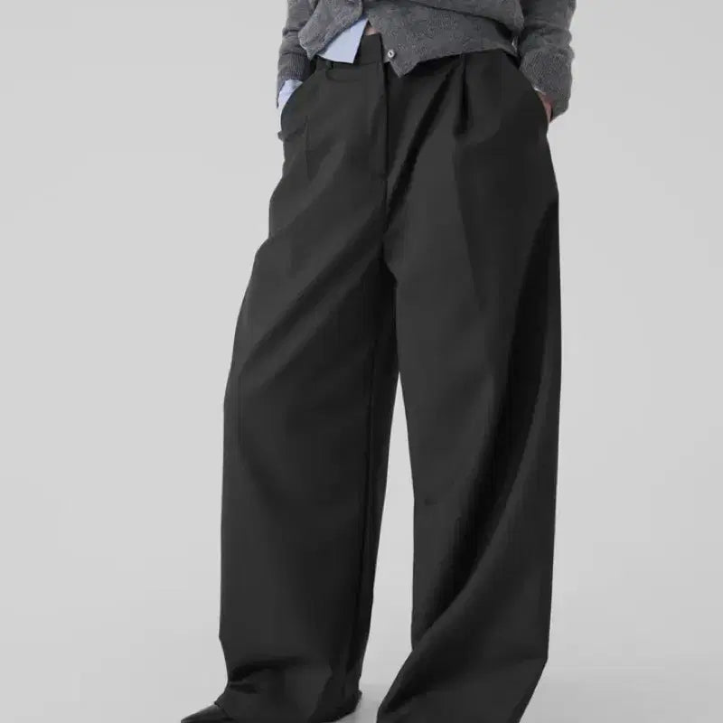 [BUNJANG] Autumn Wide Slacks / 어텀 와이드 슬랙스