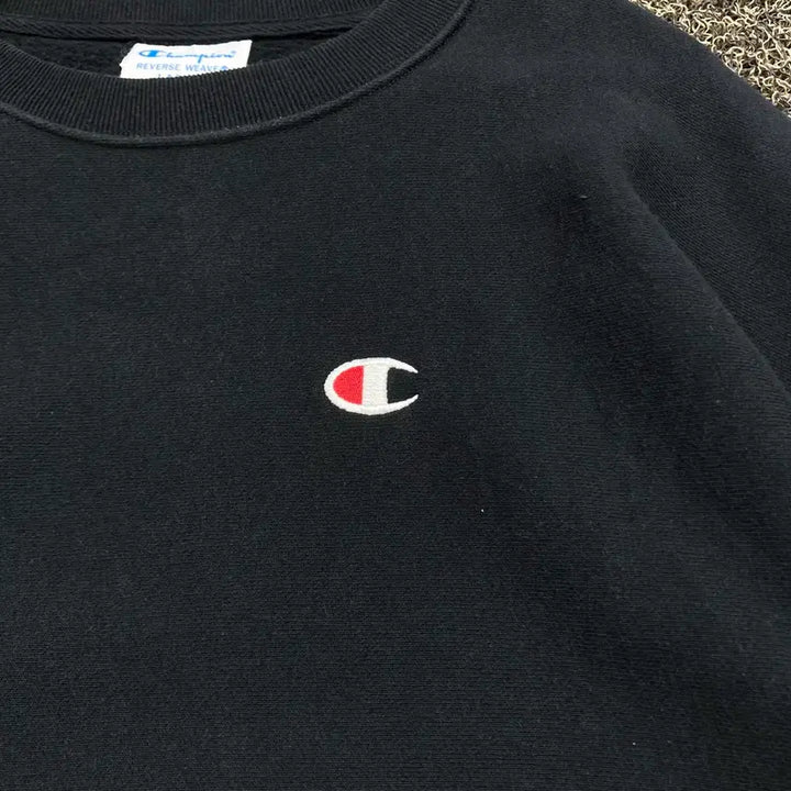 [BUNJANG] Champion Reverse Weave Black Sweatshirt / 챔피온 리버스위브 블랙 맨투맨