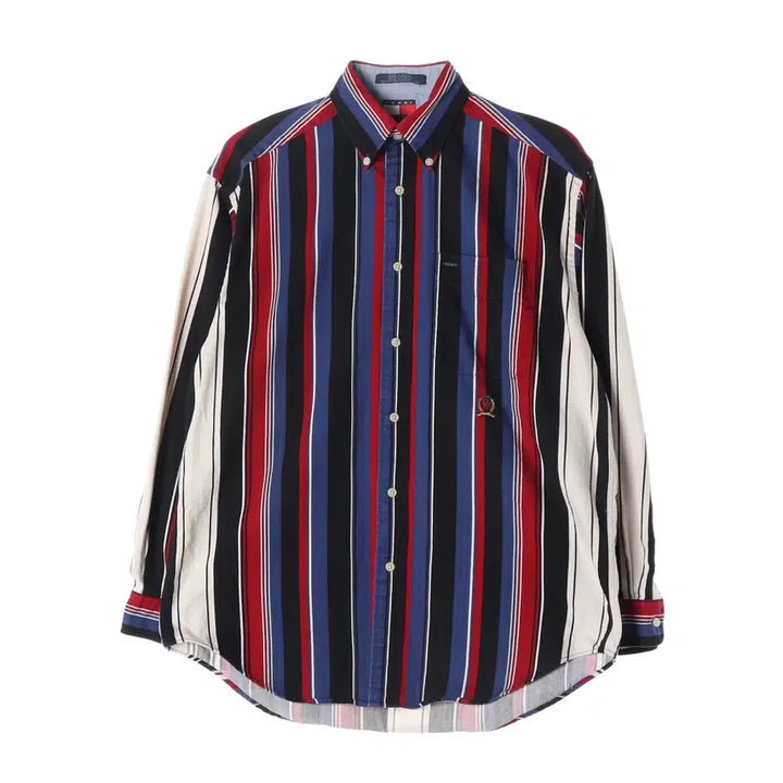 [BUNJANG] Tommy Hilfiger Stripe Shirt Black (S) / 타미힐피거 스트라이프 셔츠 블랙 S