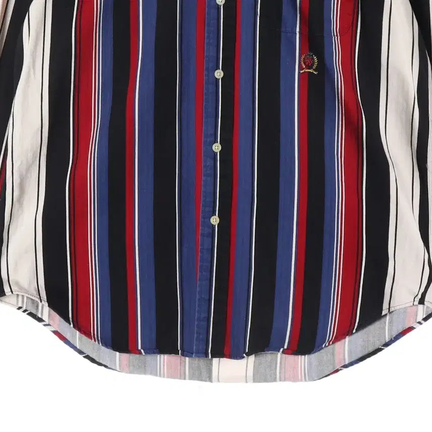 [BUNJANG] Tommy Hilfiger Stripe Shirt Black (S) / 타미힐피거 스트라이프 셔츠 블랙 S