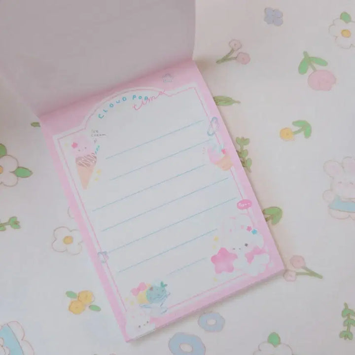 [BUNJANG] Heisei Pudding Rabbit Mini Memo Pad / 일본정품)헤이세이 푸딩 토끼 미니떡메 지류 다꾸