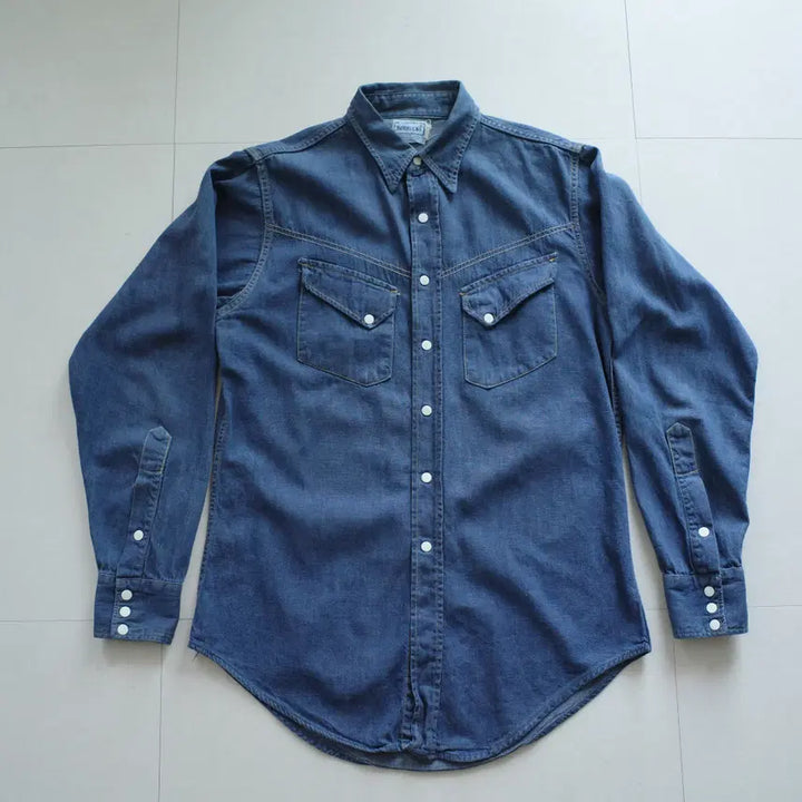 [SOLD OUT] 70s 빈티지 시어스 Sears 로벅 웨스턴 데님 셔츠 (L)