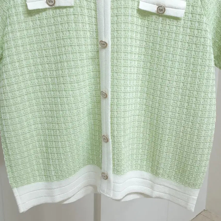 [SOLD OUT] 새상품 비스코스 트위드 니트