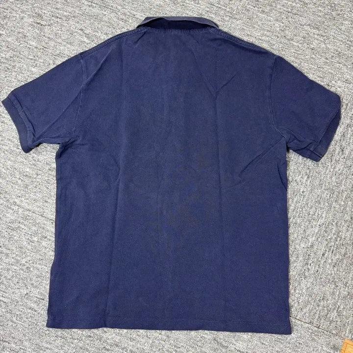 [SOLD OUT] 빈티지 폴로카라 반팔티 (Navy) | 총기장 수선