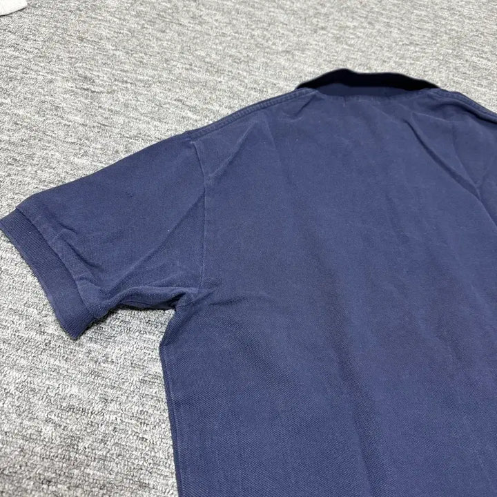 [SOLD OUT] 빈티지 폴로카라 반팔티 (Navy) | 총기장 수선