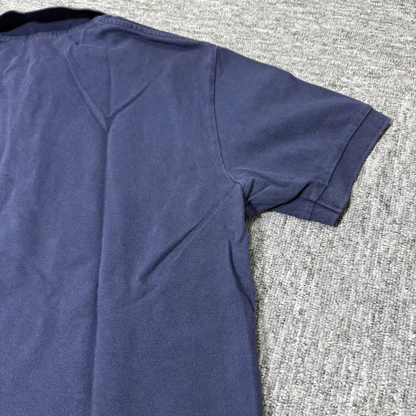 [SOLD OUT] 빈티지 폴로카라 반팔티 (Navy) | 총기장 수선