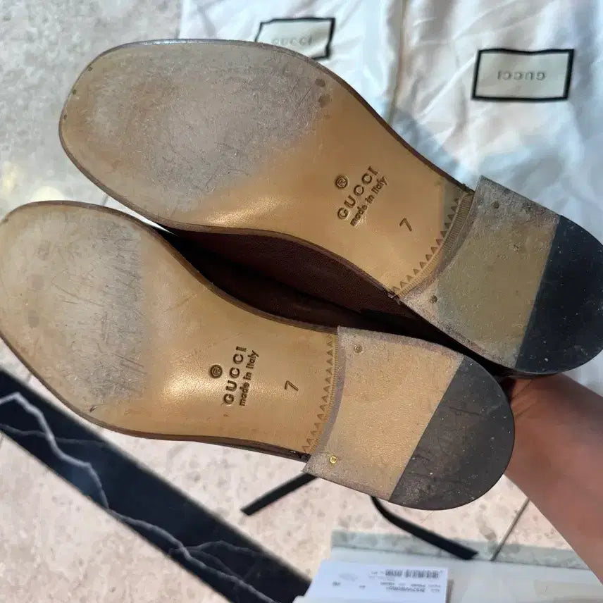 [BUNJANG] Gucci Horsebit Loafer Brown Size 7 / 구찌 홀스빗 로퍼 브라운 7 사이즈