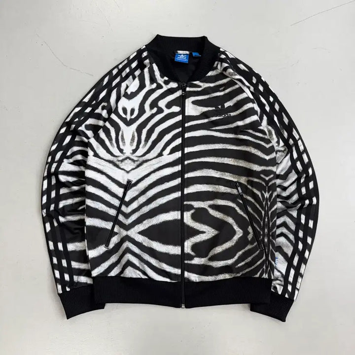 [BUNJANG] Adidas Zebra Big Logo Firebird Superstar Track Top / 아디다스 지브라 빅로고 파이어버드 슈퍼스타 트랙탑 져지