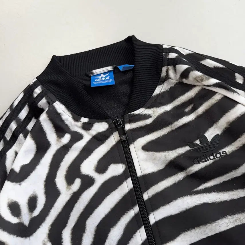 [BUNJANG] Adidas Zebra Big Logo Firebird Superstar Track Top / 아디다스 지브라 빅로고 파이어버드 슈퍼스타 트랙탑 져지