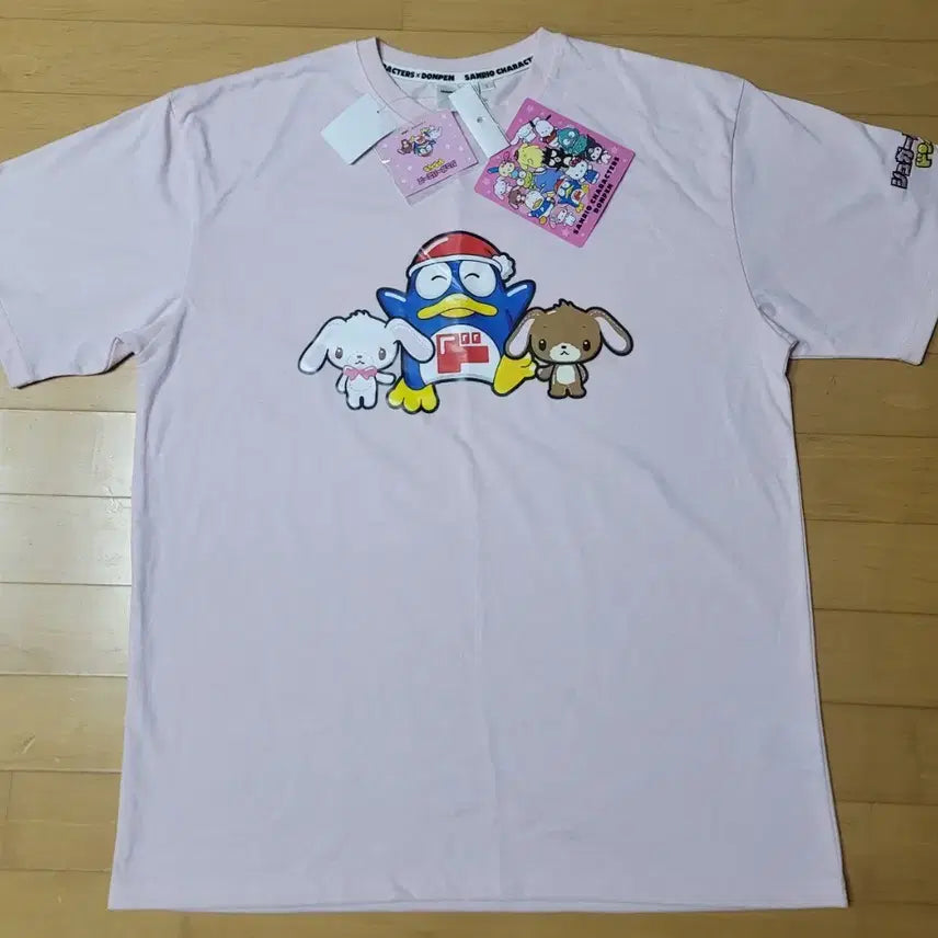 [BUNJANG] Donpeng Sugar Banies T-shirt L / 초레어 돈펭  슈가바니즈 티셔츠 L